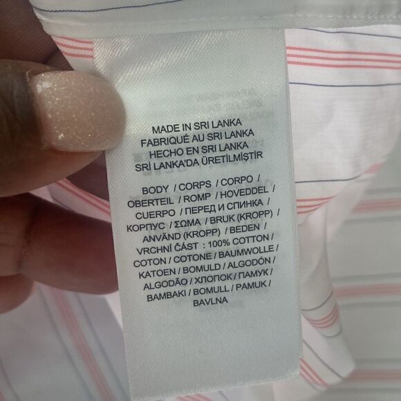 Lauren Ralph Lauren Black Label Striped Blouse. XL - Picture 5 of 7